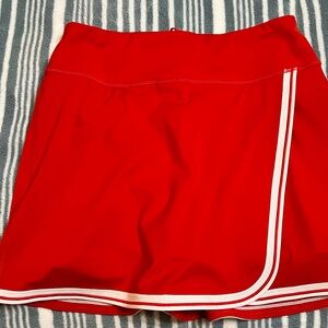 Athleta Red Women's Skort with White Trim